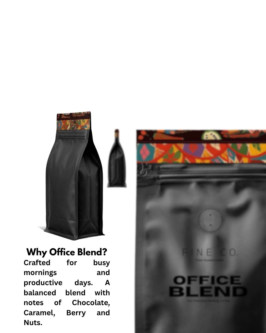 Fine Co Office Blend Coffee Beans 1kg