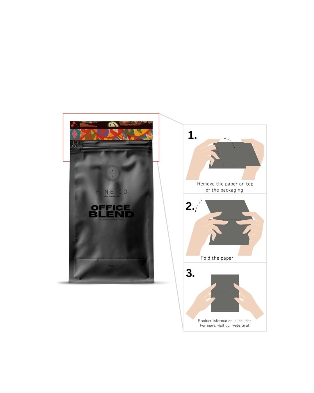 Fine Co Office Blend Coffee Beans 1kg