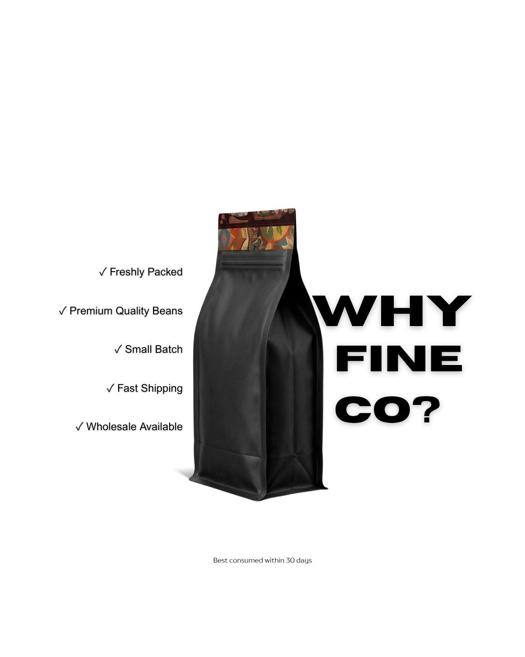 Fine Co Office Blend Coffee Beans 1kg